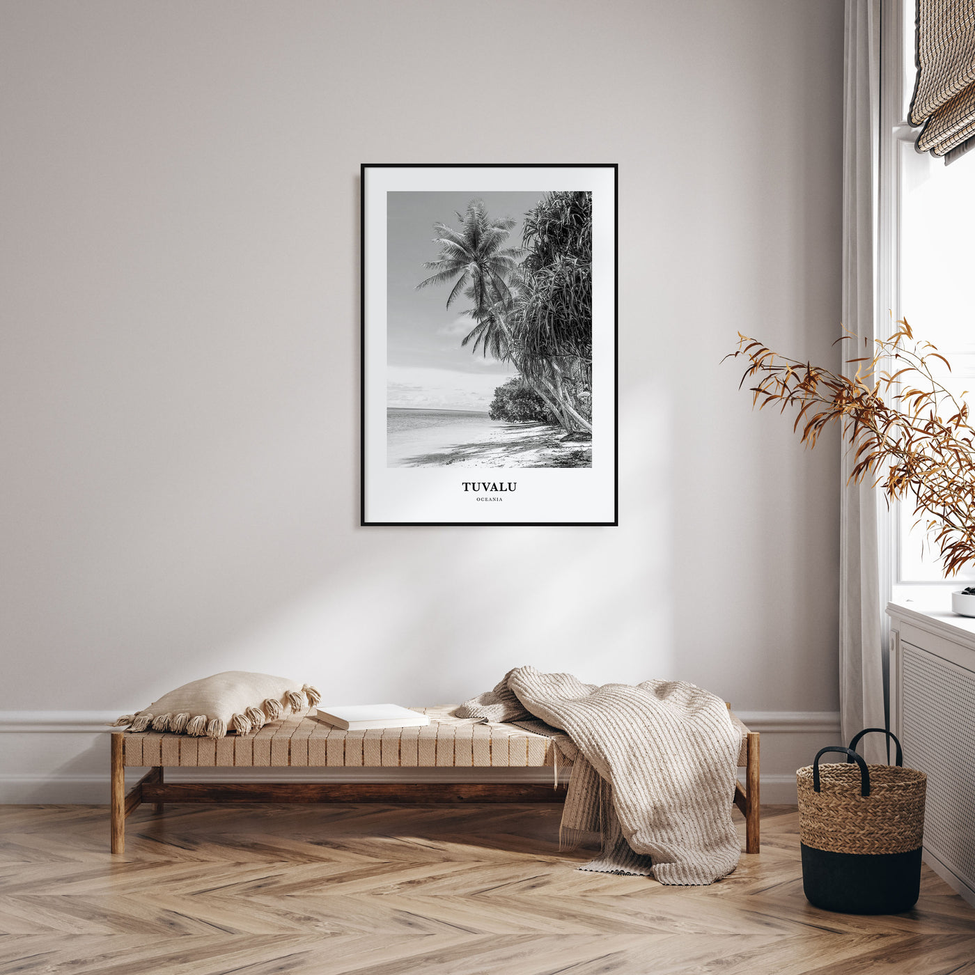 Tuvalu Portrait B&W Poster