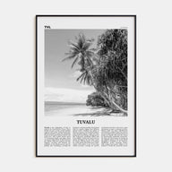 Tuvalu Travel B&W Poster