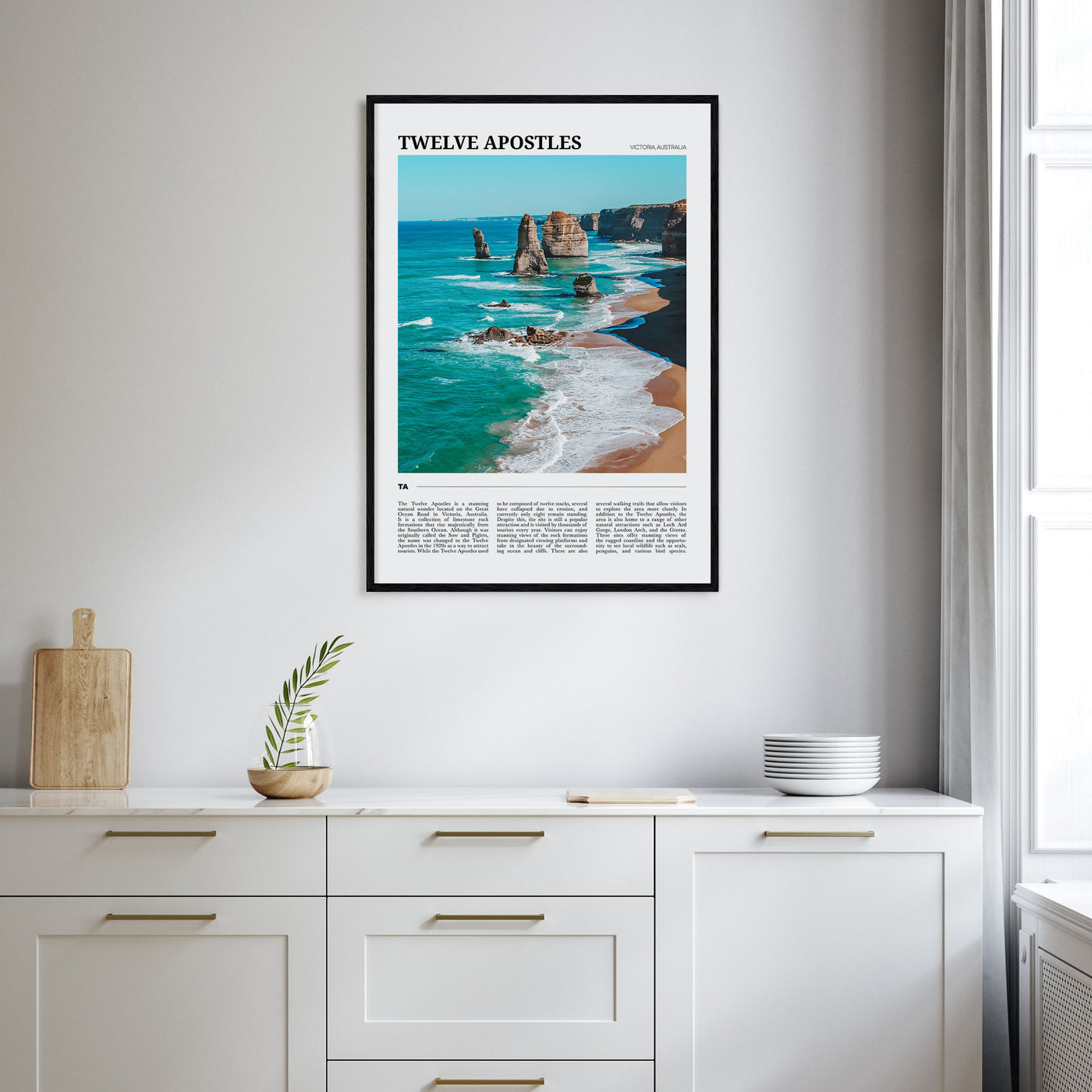 Twelve Apostles Travel Color Poster