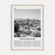 Twentynine Palms Travel B&W Poster
