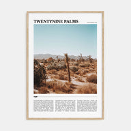Twentynine Palms Travel Color Poster