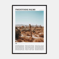 Twentynine Palms Travel Color Poster