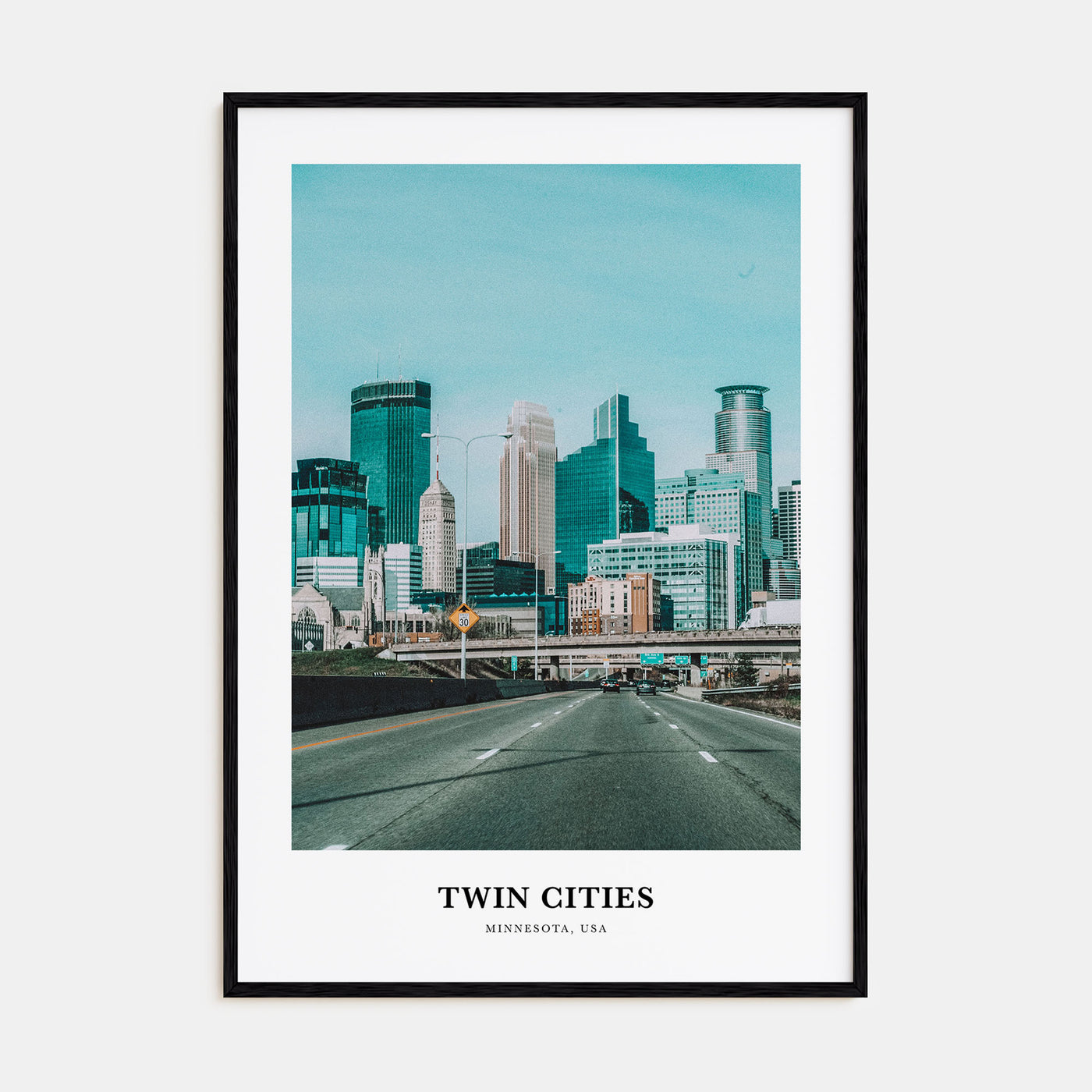 Twin Cities Portrait Color Poster