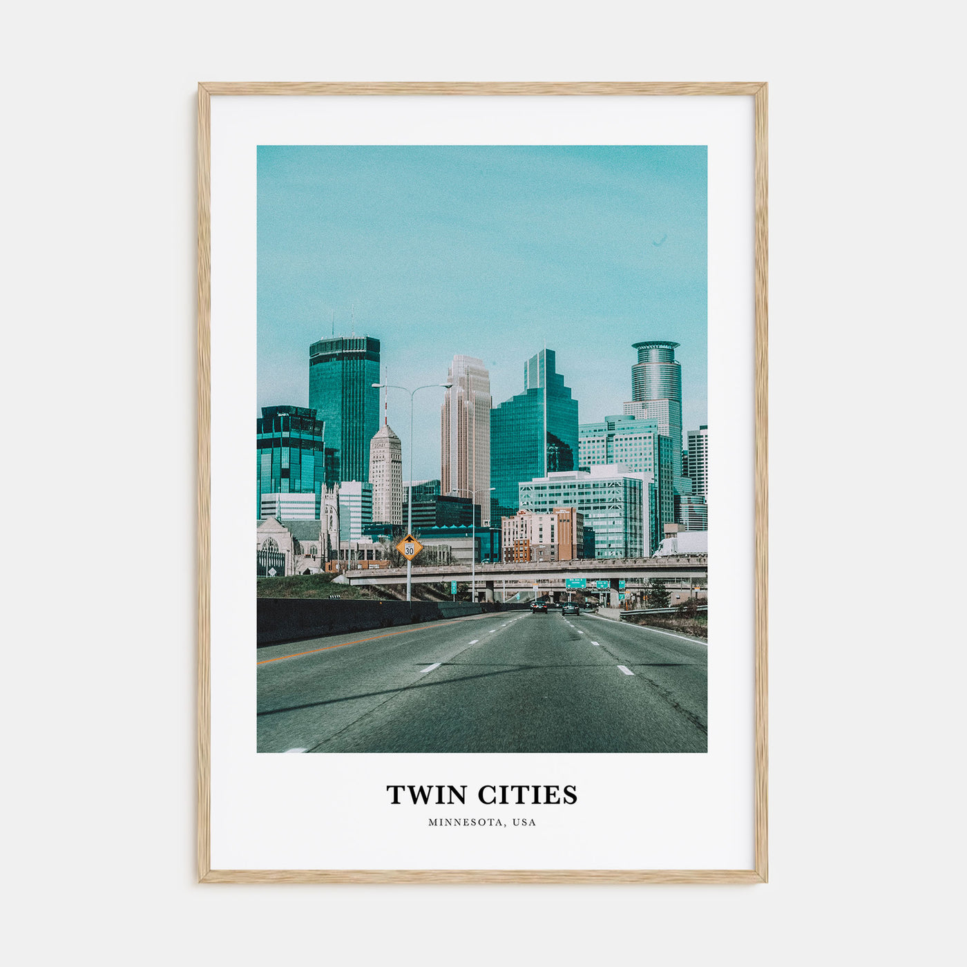 Twin Cities Portrait Color Poster