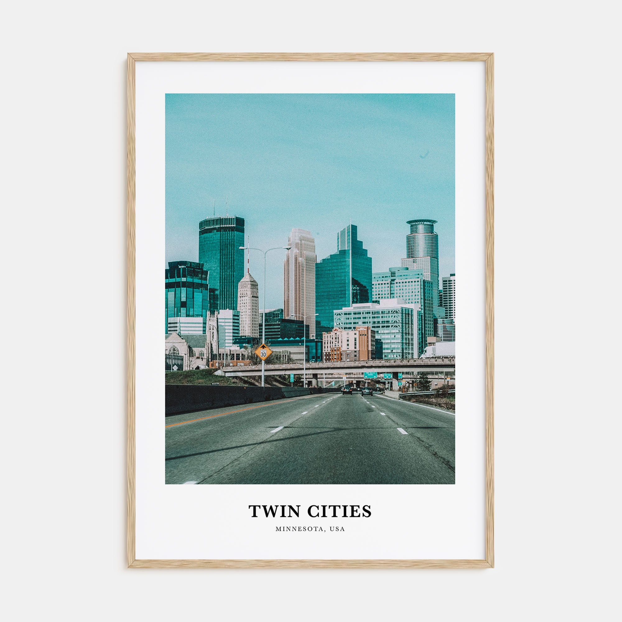 Twin Cities Portrait Color Poster