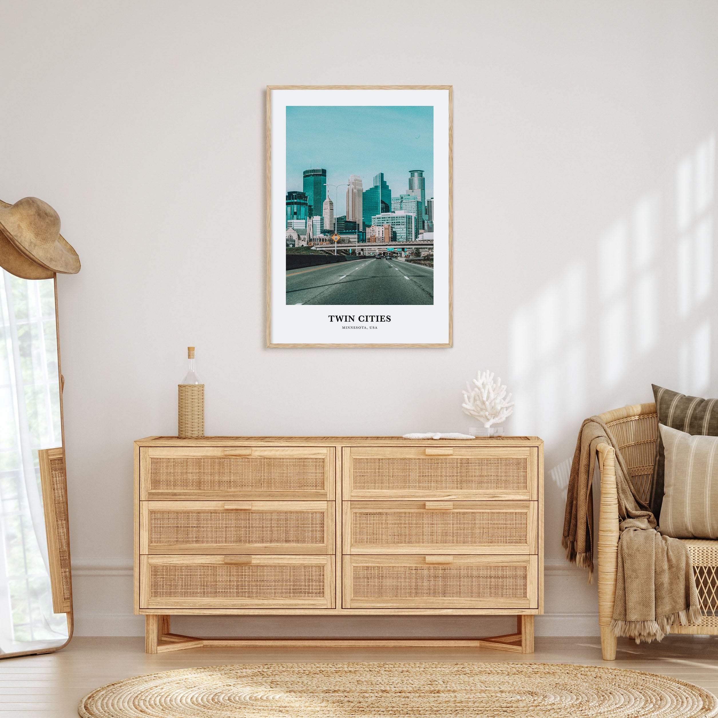 Twin Cities Portrait Color Poster