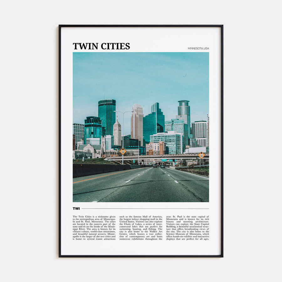 Twin Cities Travel Color Poster