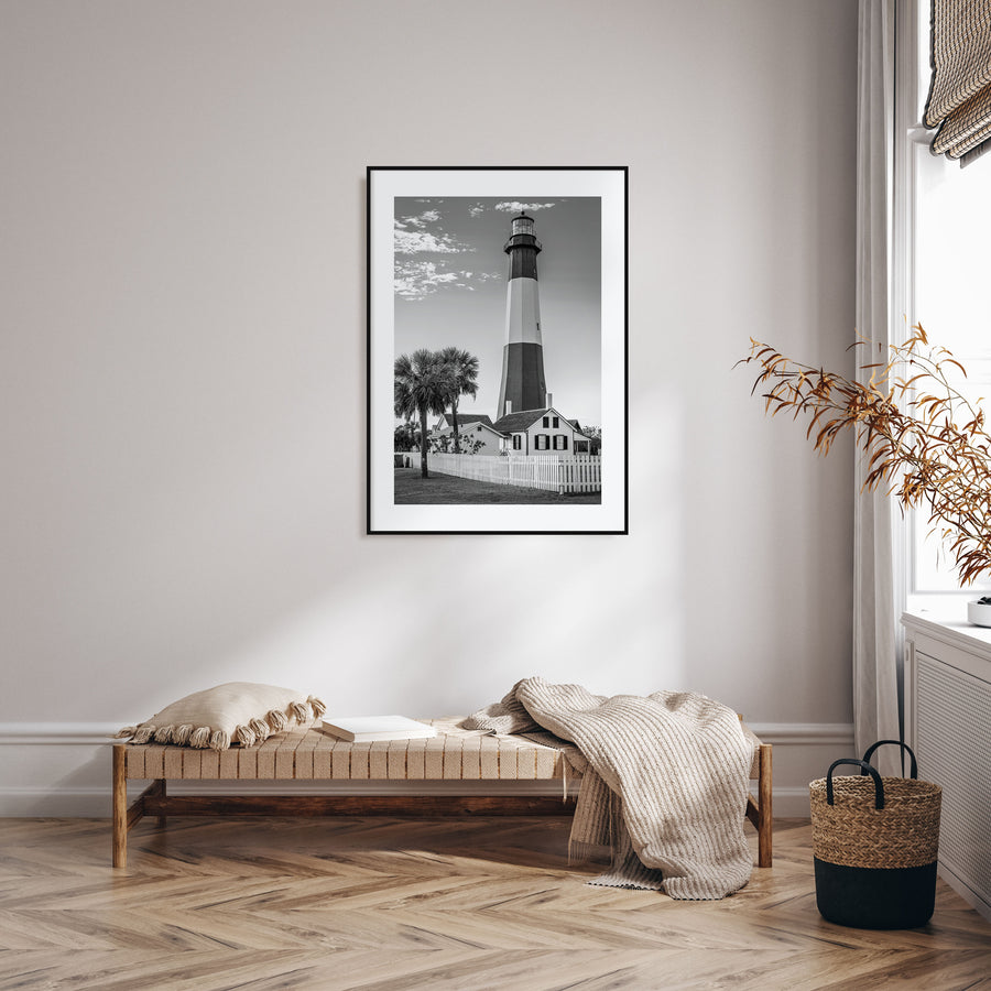 Tybee Island Photo B&W Poster