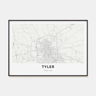 Tyler Map Landscape Poster