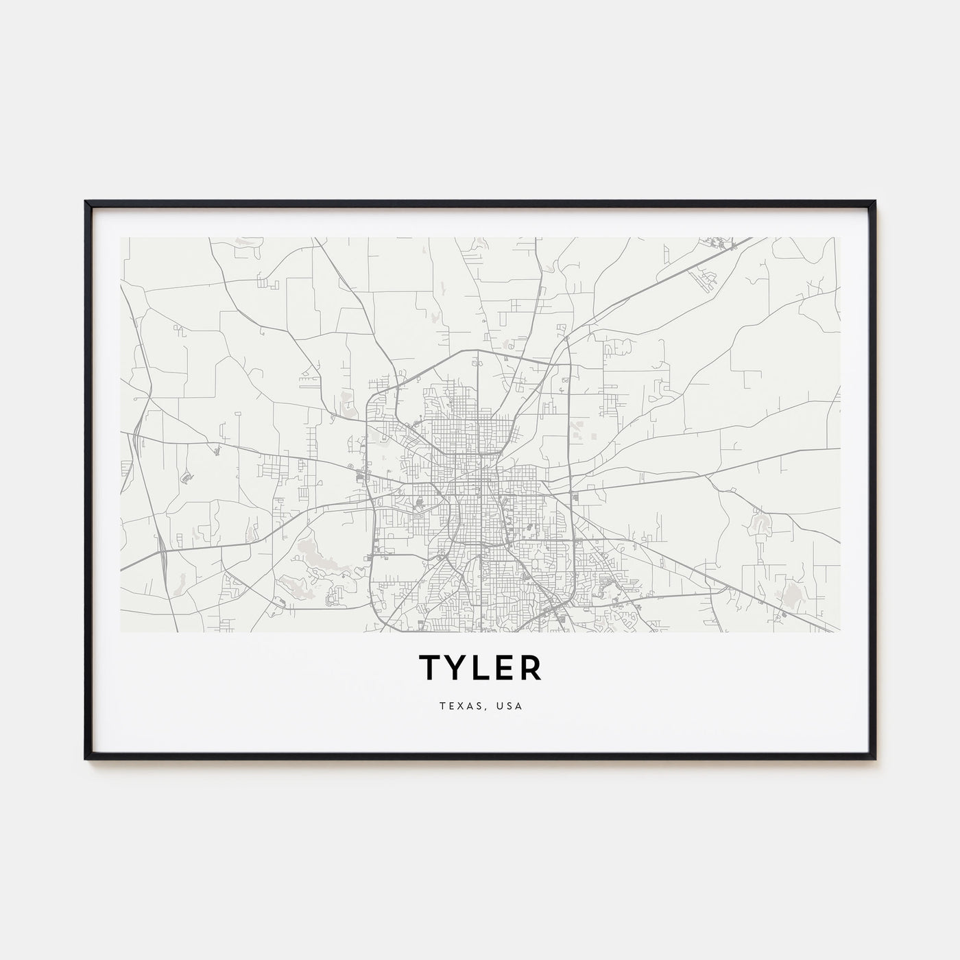Tyler Map Landscape Poster
