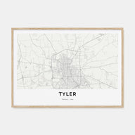 Tyler Map Landscape Poster