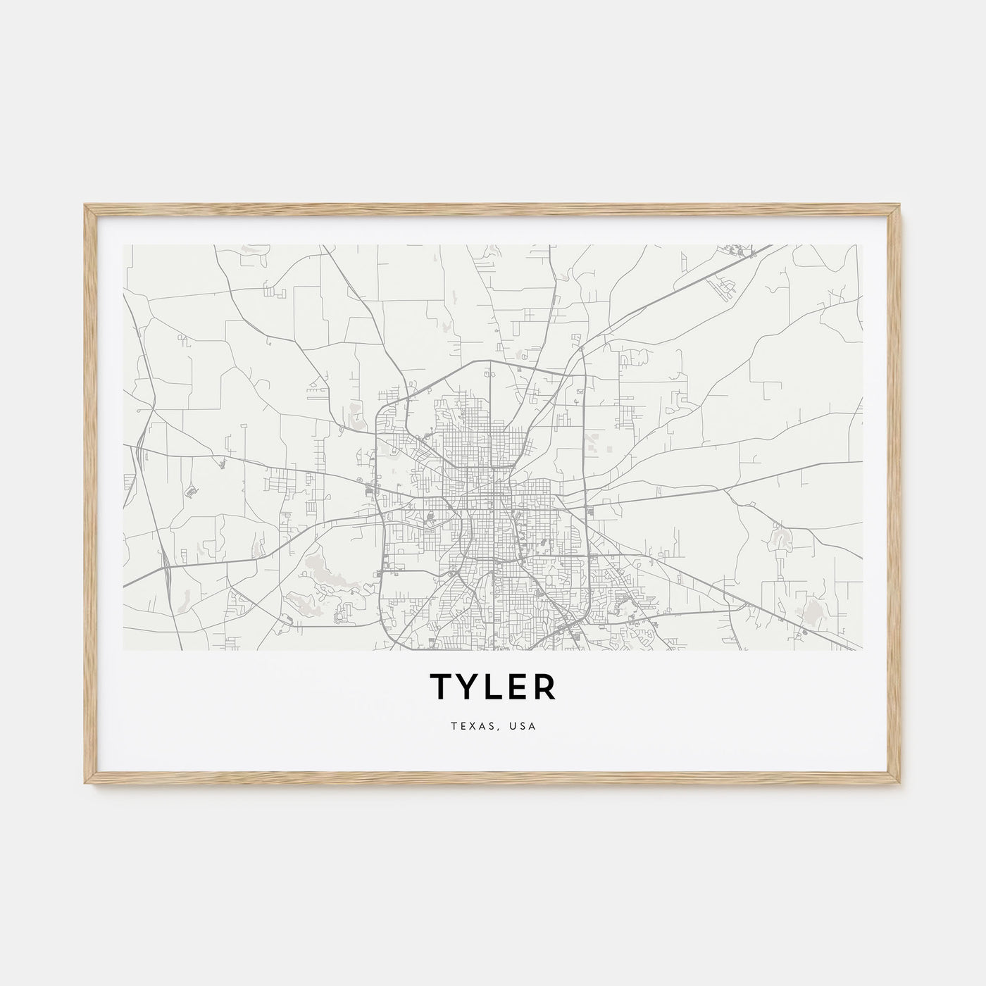 Tyler Map Landscape Poster