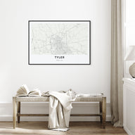 Tyler Map Landscape Poster