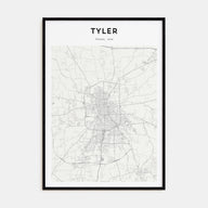 Tyler Map Portrait Poster