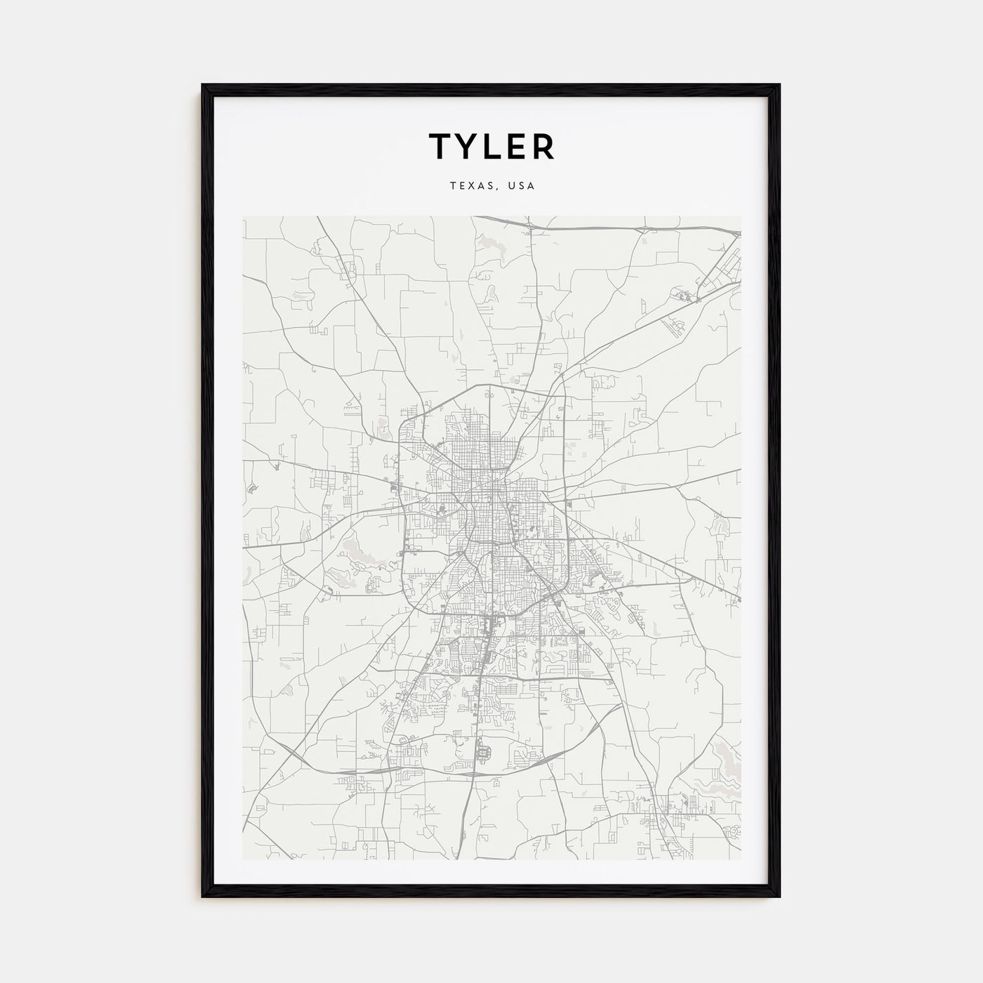 Tyler Map Portrait Poster