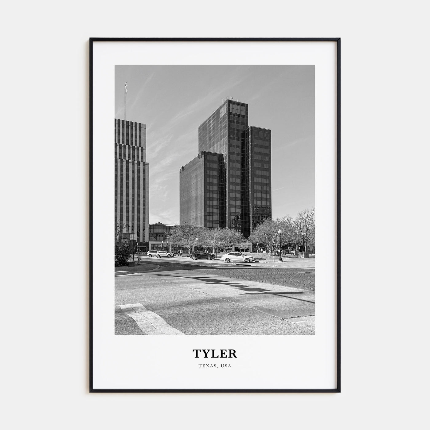 Tyler Portrait B&W Poster