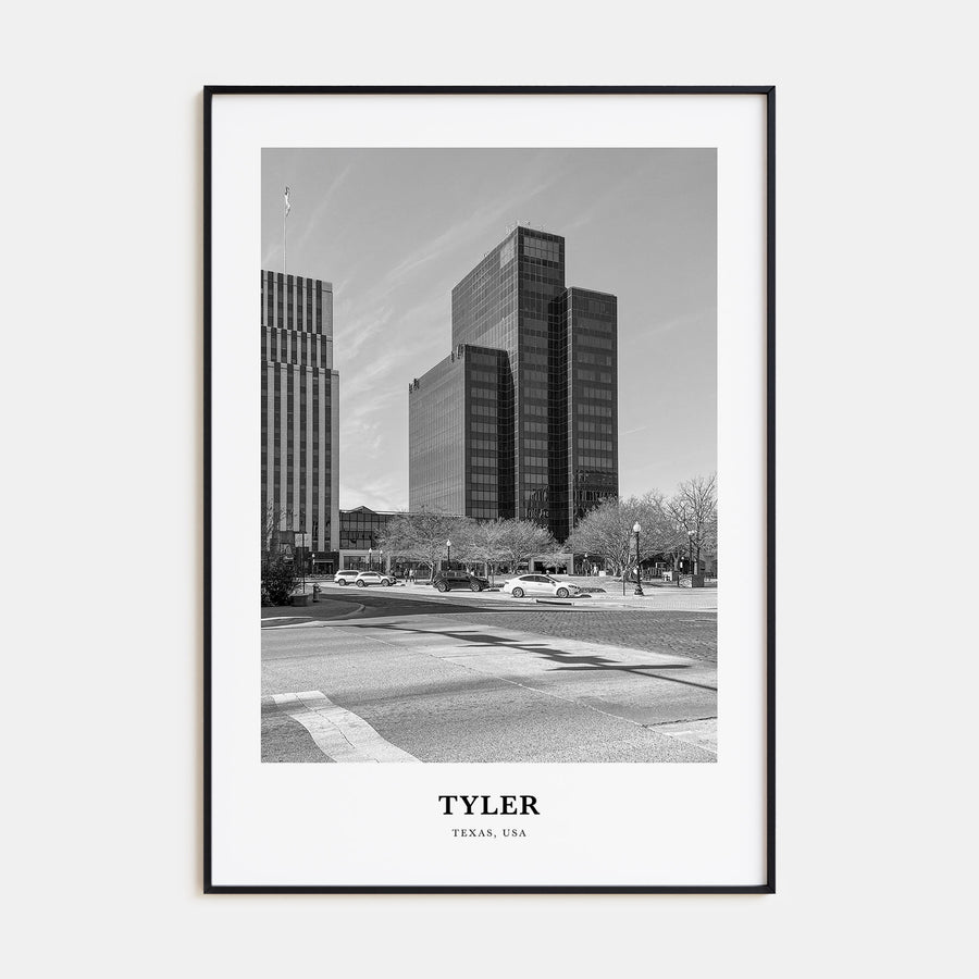 Tyler Portrait B&W Poster