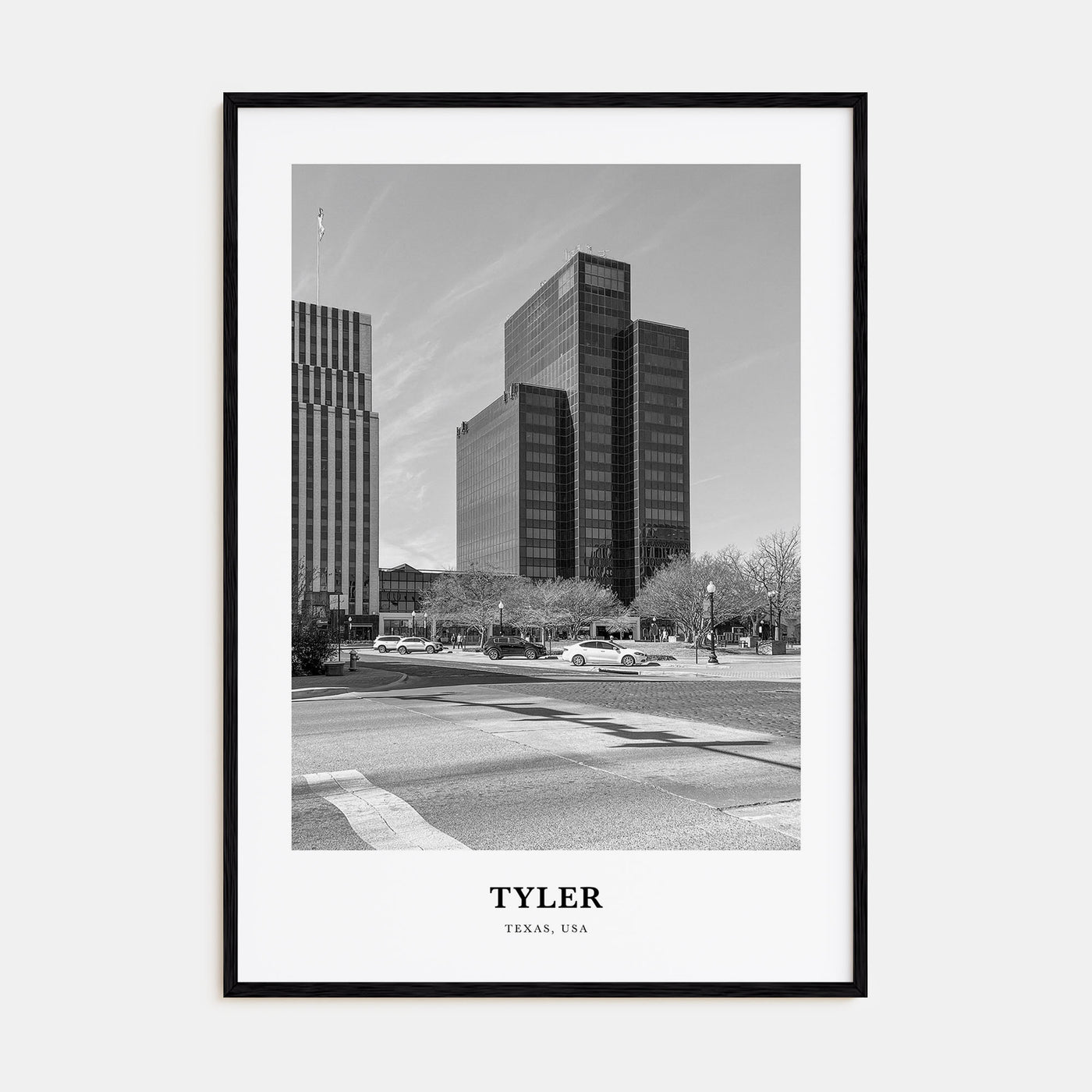 Tyler Portrait B&W Poster