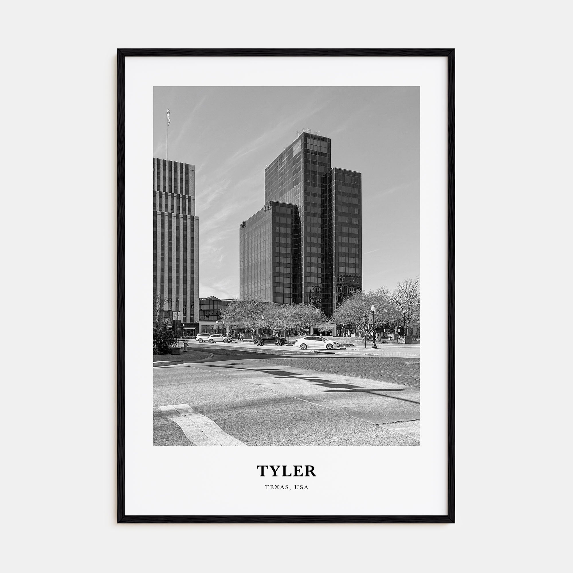 Tyler Portrait B&W Poster