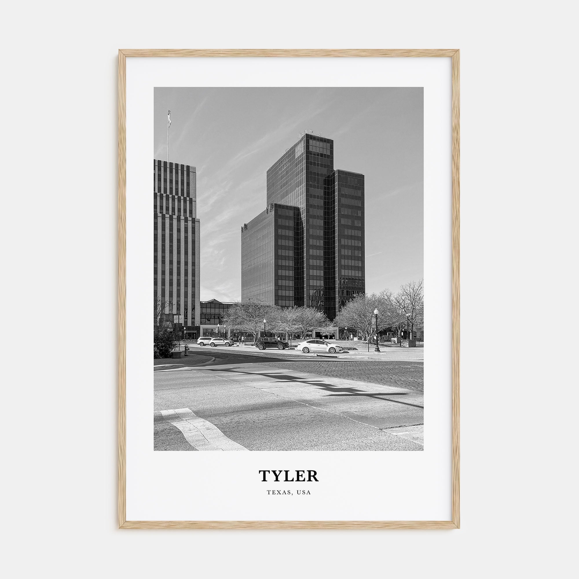 Tyler Portrait B&W Poster