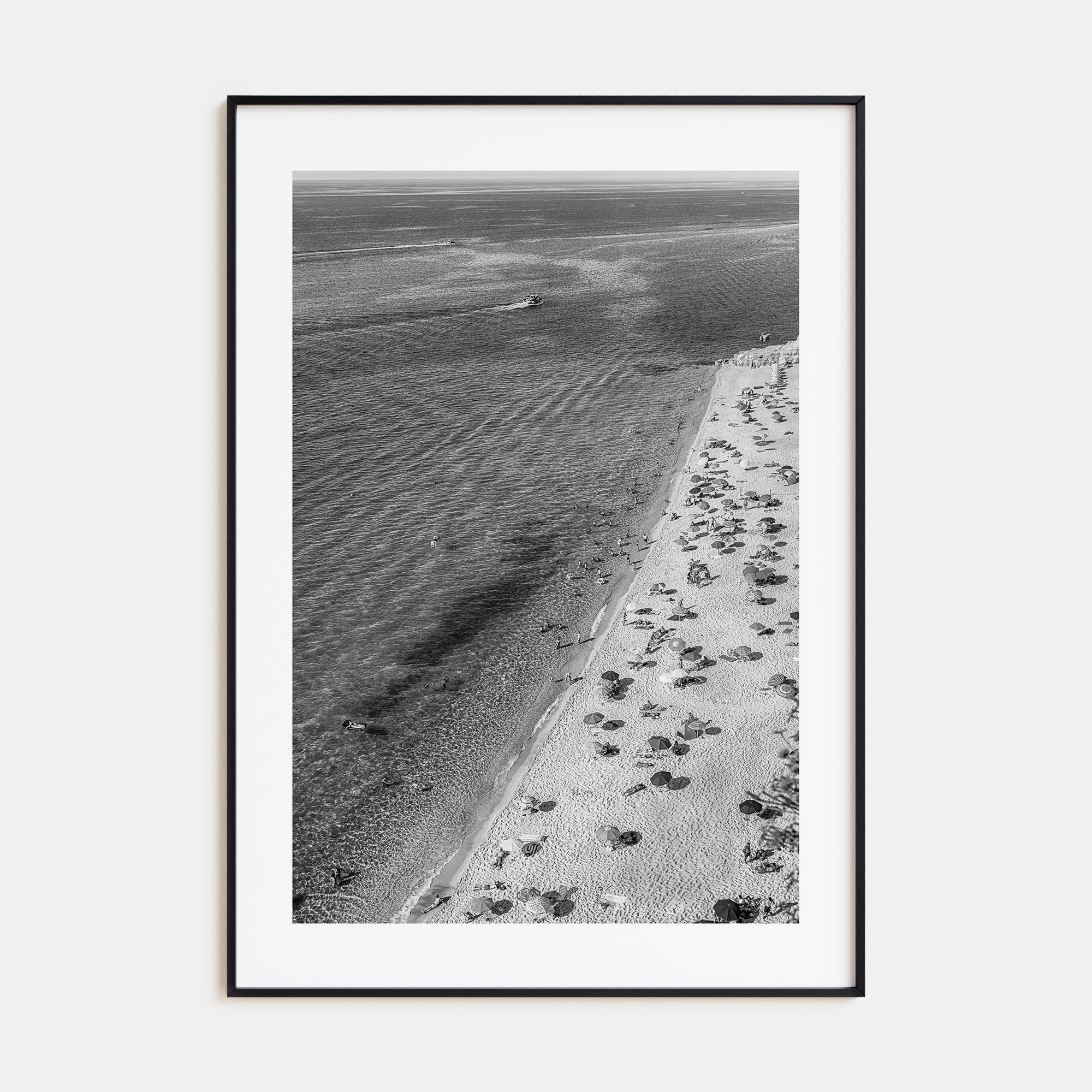 Tyrrhenian Sea Photo B&W No 1 Poster