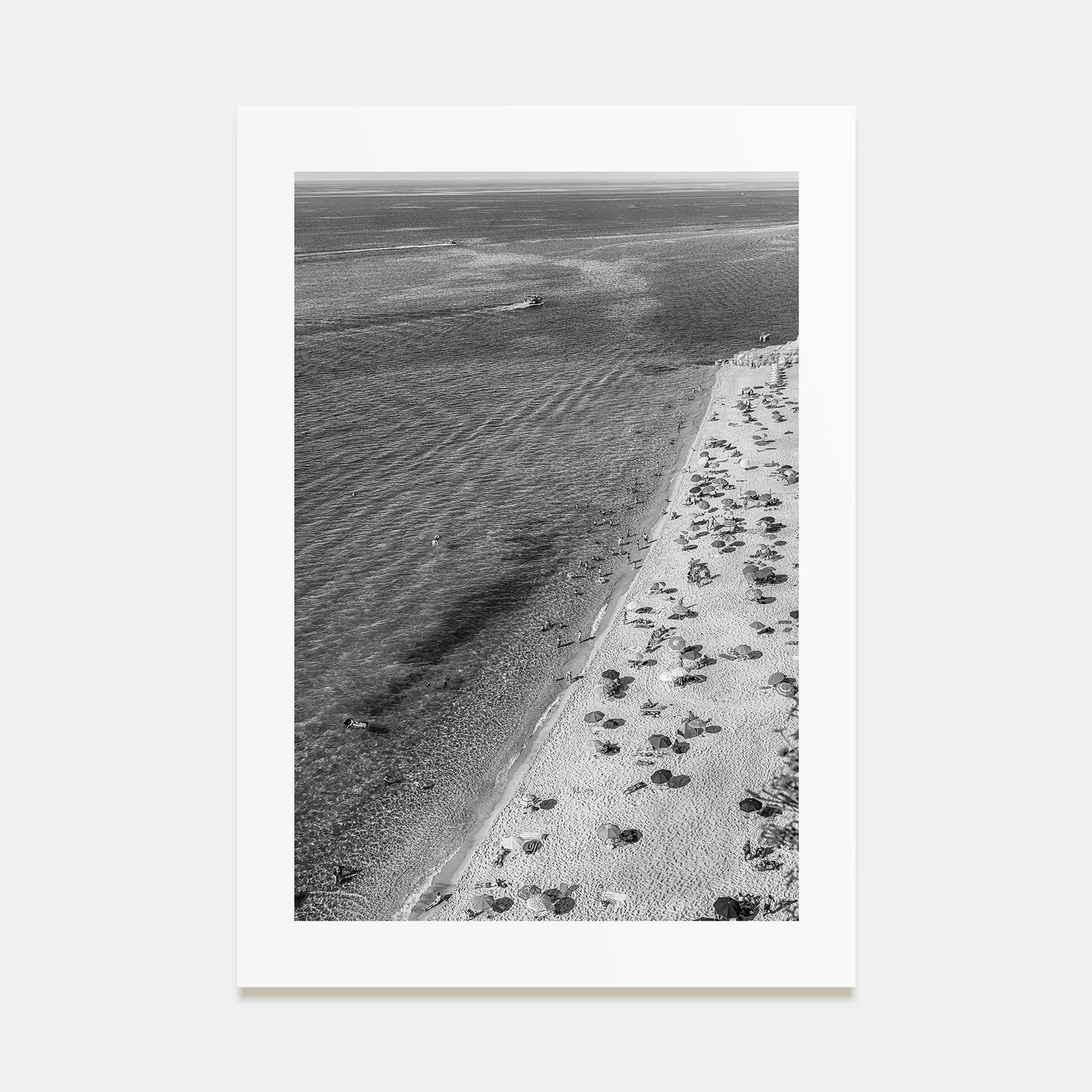 Tyrrhenian Sea Photo B&W No 1 Poster