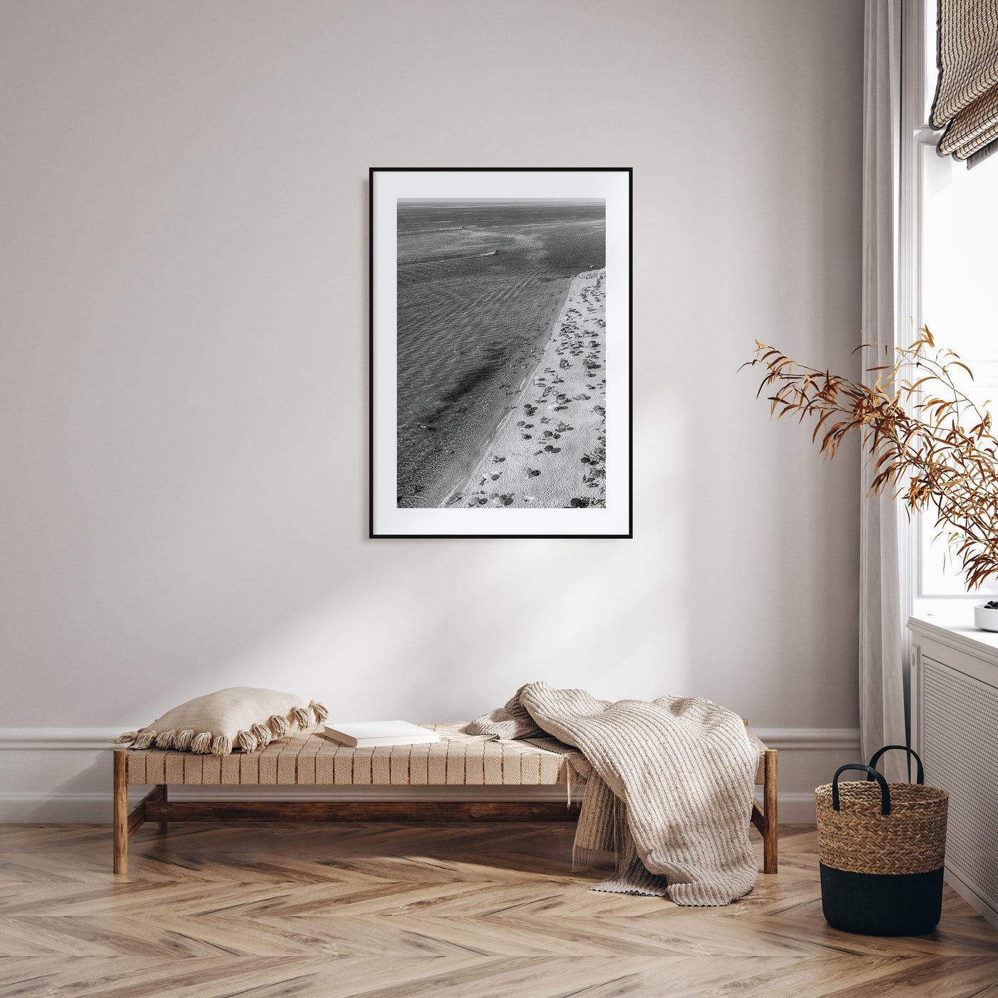 Tyrrhenian Sea Photo B&W No 1 Poster