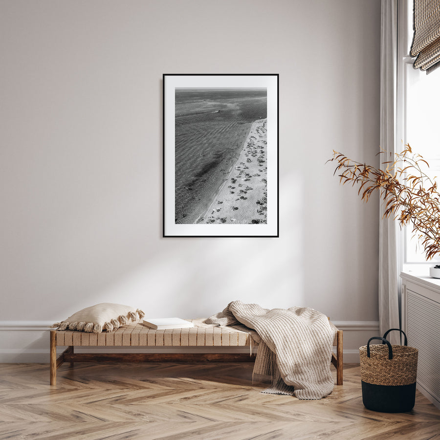 Tyrrhenian Sea Photo B&W No 1 Poster