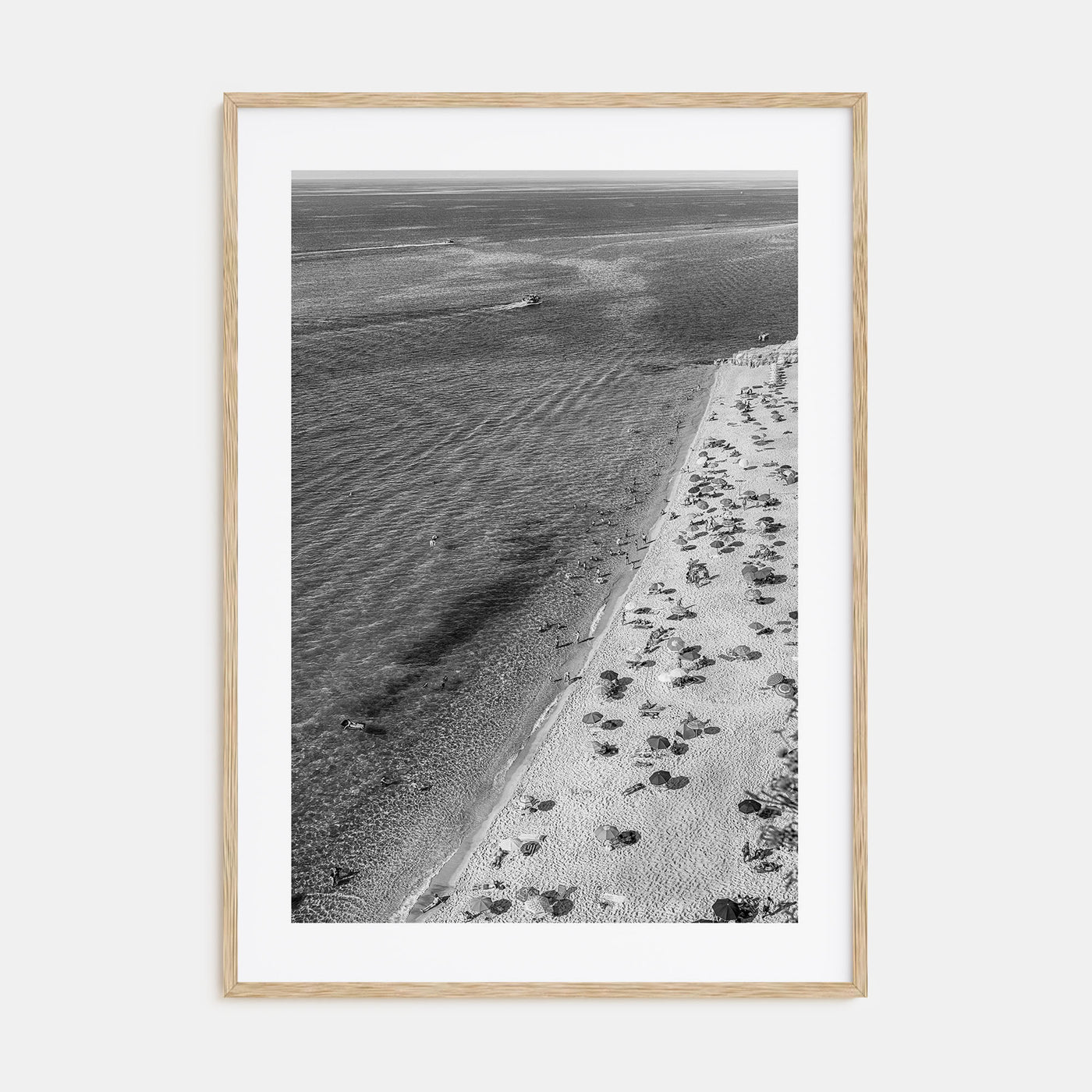 Tyrrhenian Sea Photo B&W No 1 Poster