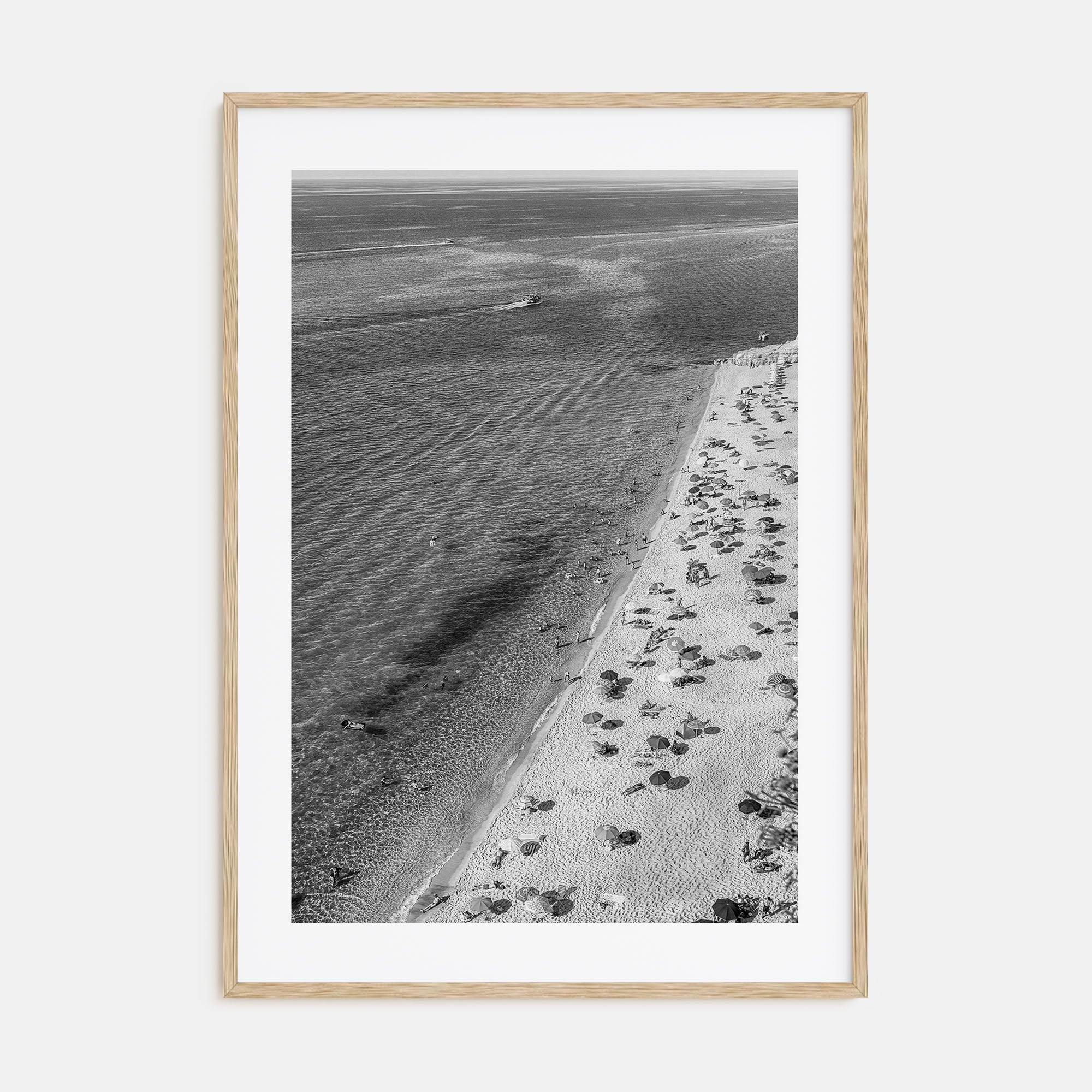 Tyrrhenian Sea Photo B&W No 1 Poster