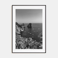 Tyrrhenian Sea Photo B&W No 2 Poster