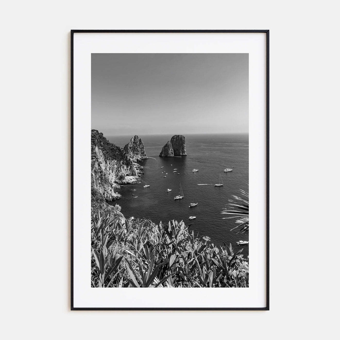 Tyrrhenian Sea Photo B&W No 2 Poster