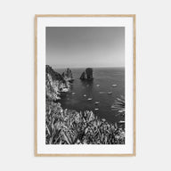 Tyrrhenian Sea Photo B&W No 2 Poster