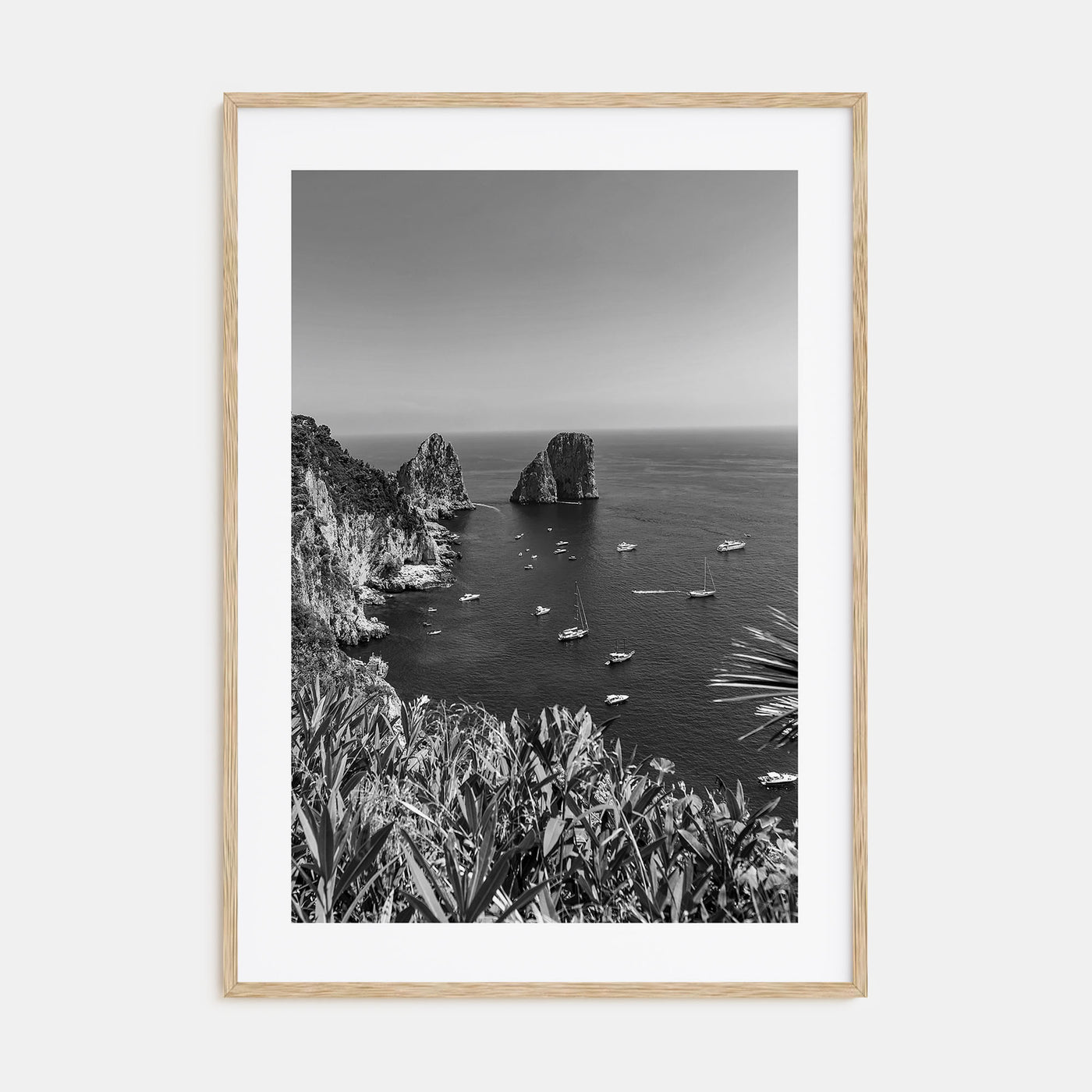 Tyrrhenian Sea Photo B&W No 2 Poster