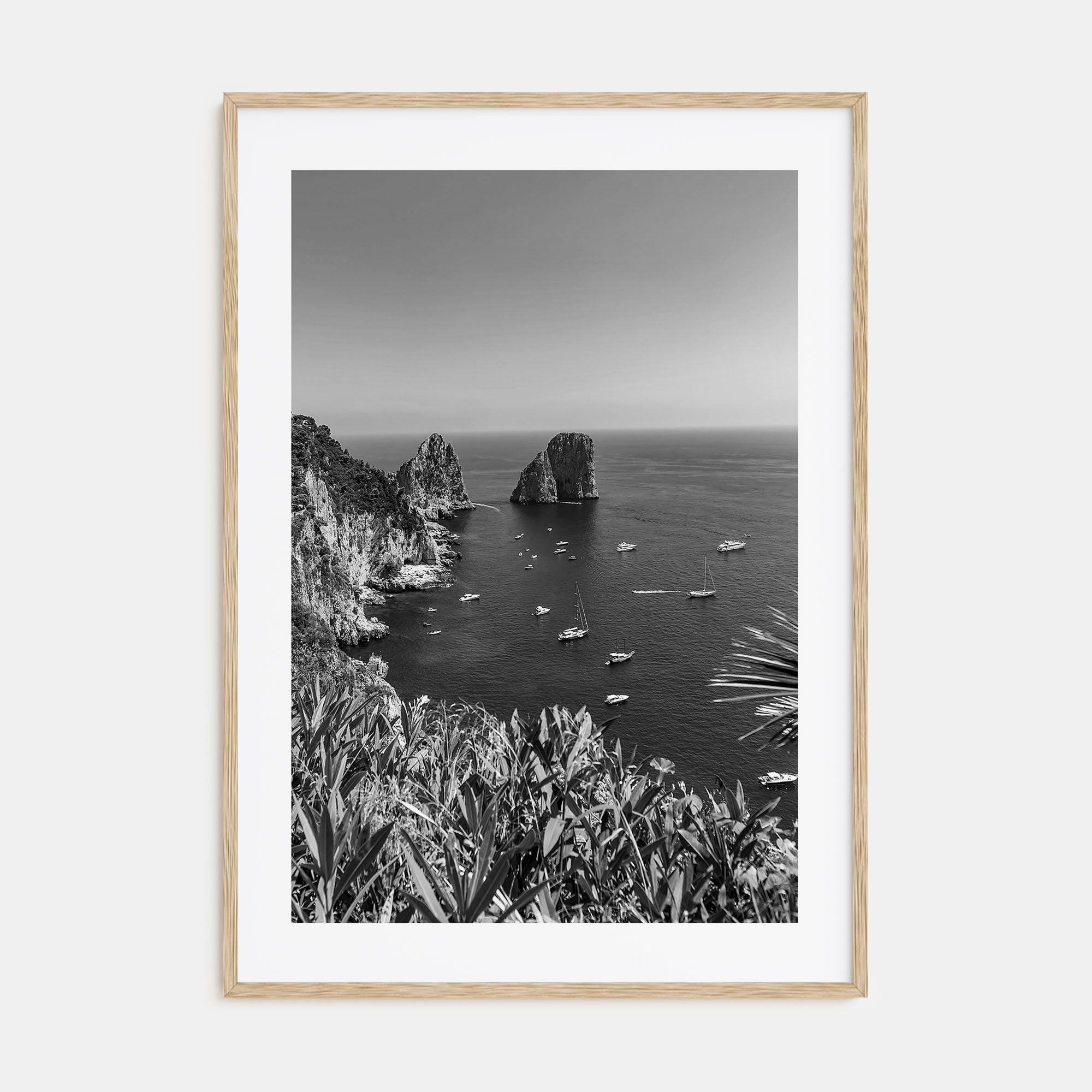 Tyrrhenian Sea Photo B&W No 2 Poster