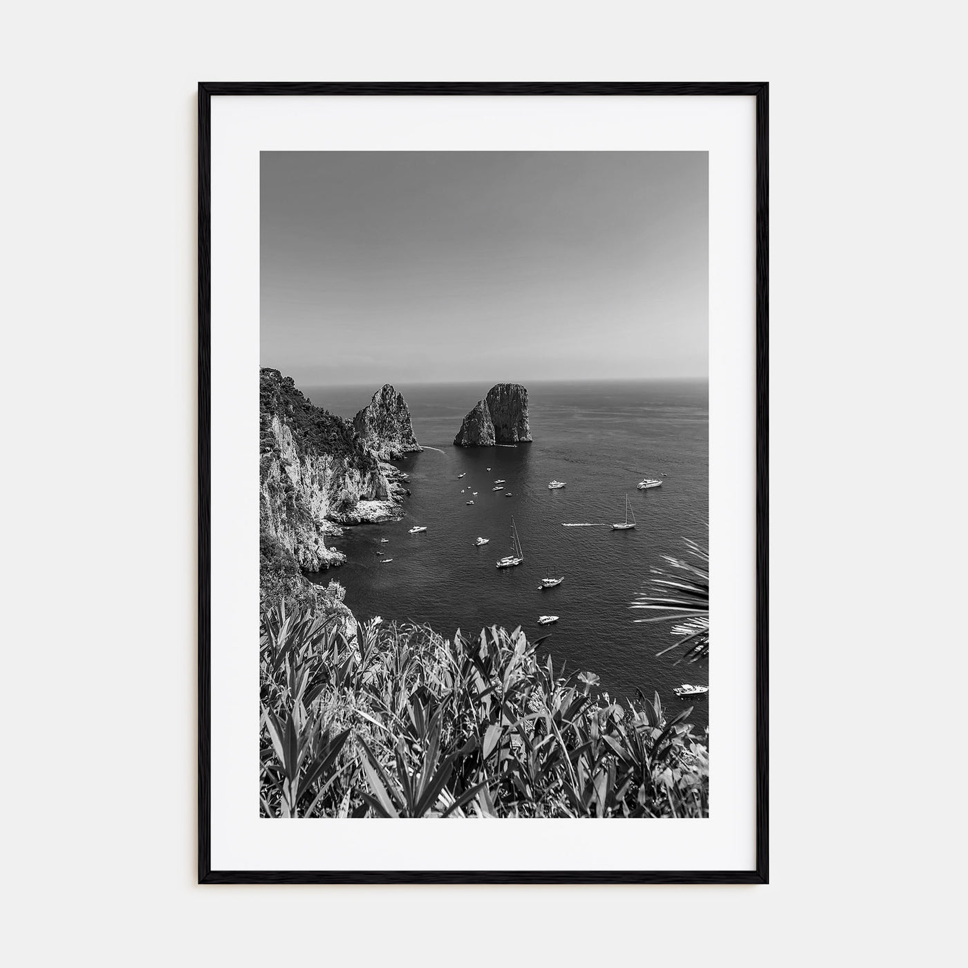 Tyrrhenian Sea Photo B&W No 2 Poster