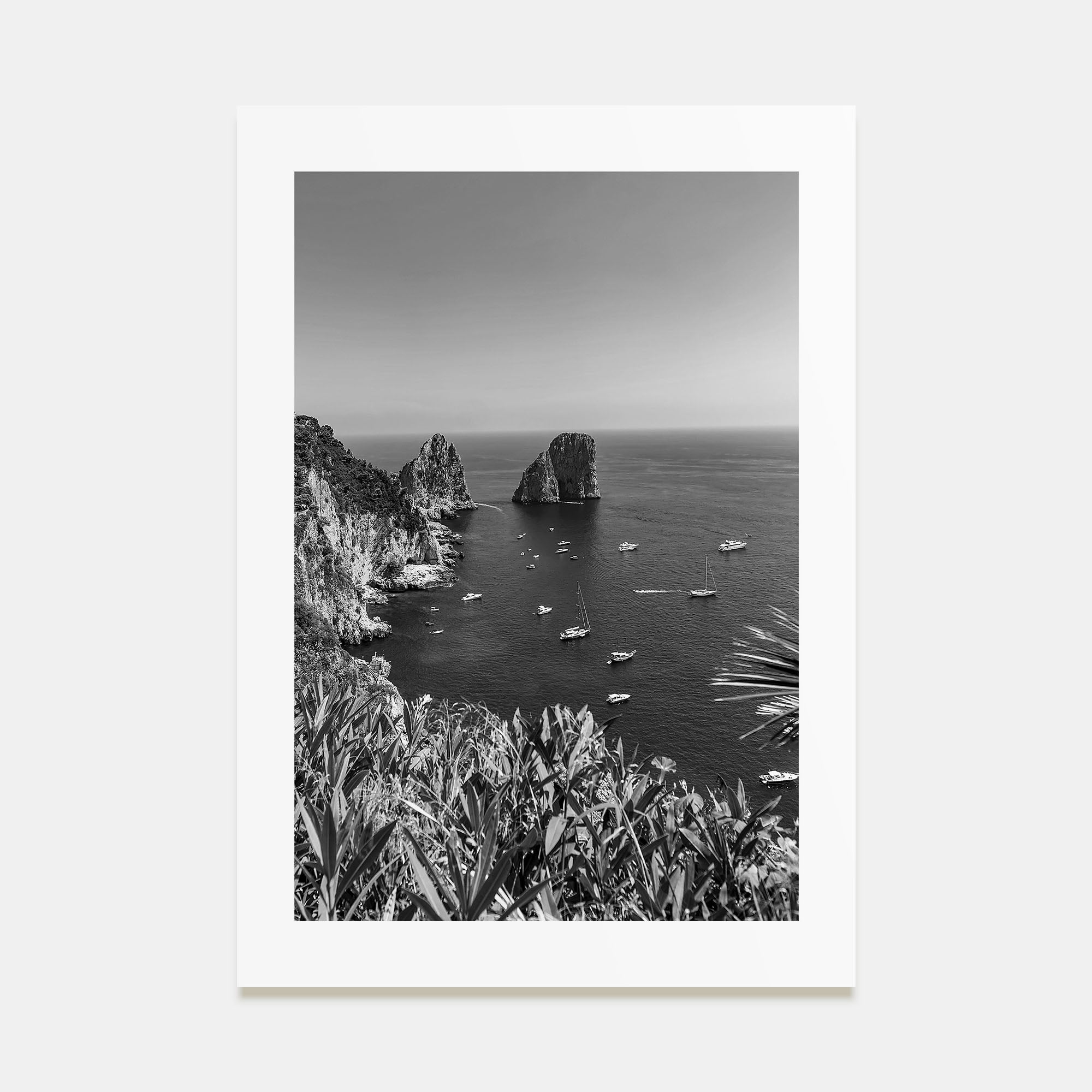 Tyrrhenian Sea Photo B&W No 2 Poster