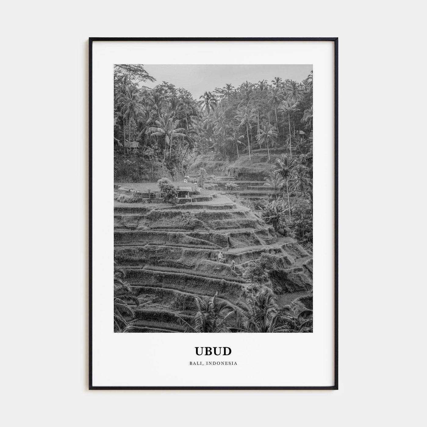 Ubud Portrait B&W Poster