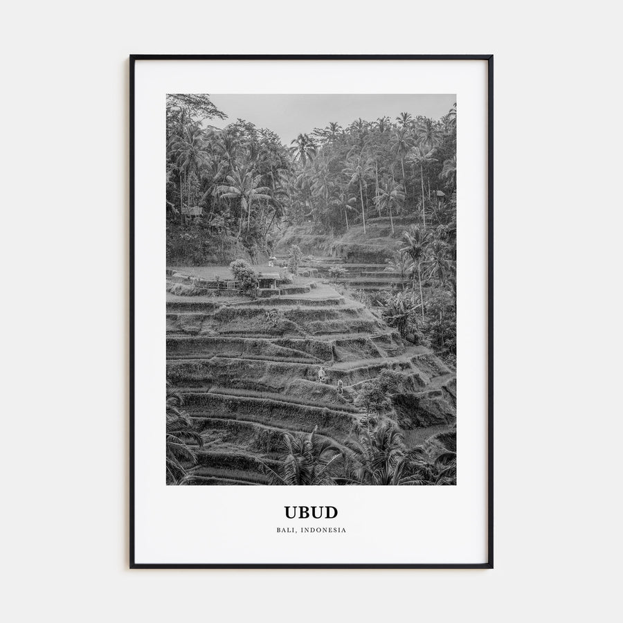 Ubud Portrait B&W Poster