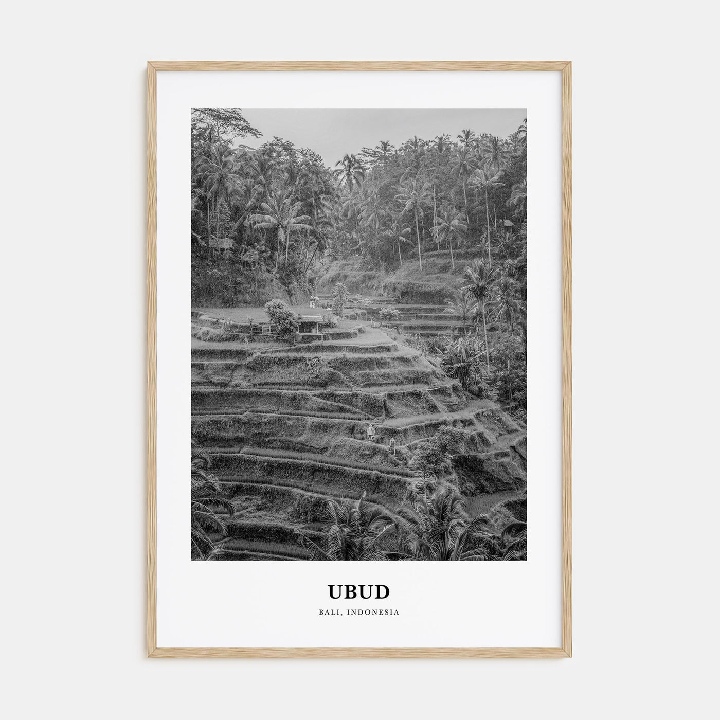 Ubud Portrait B&W Poster