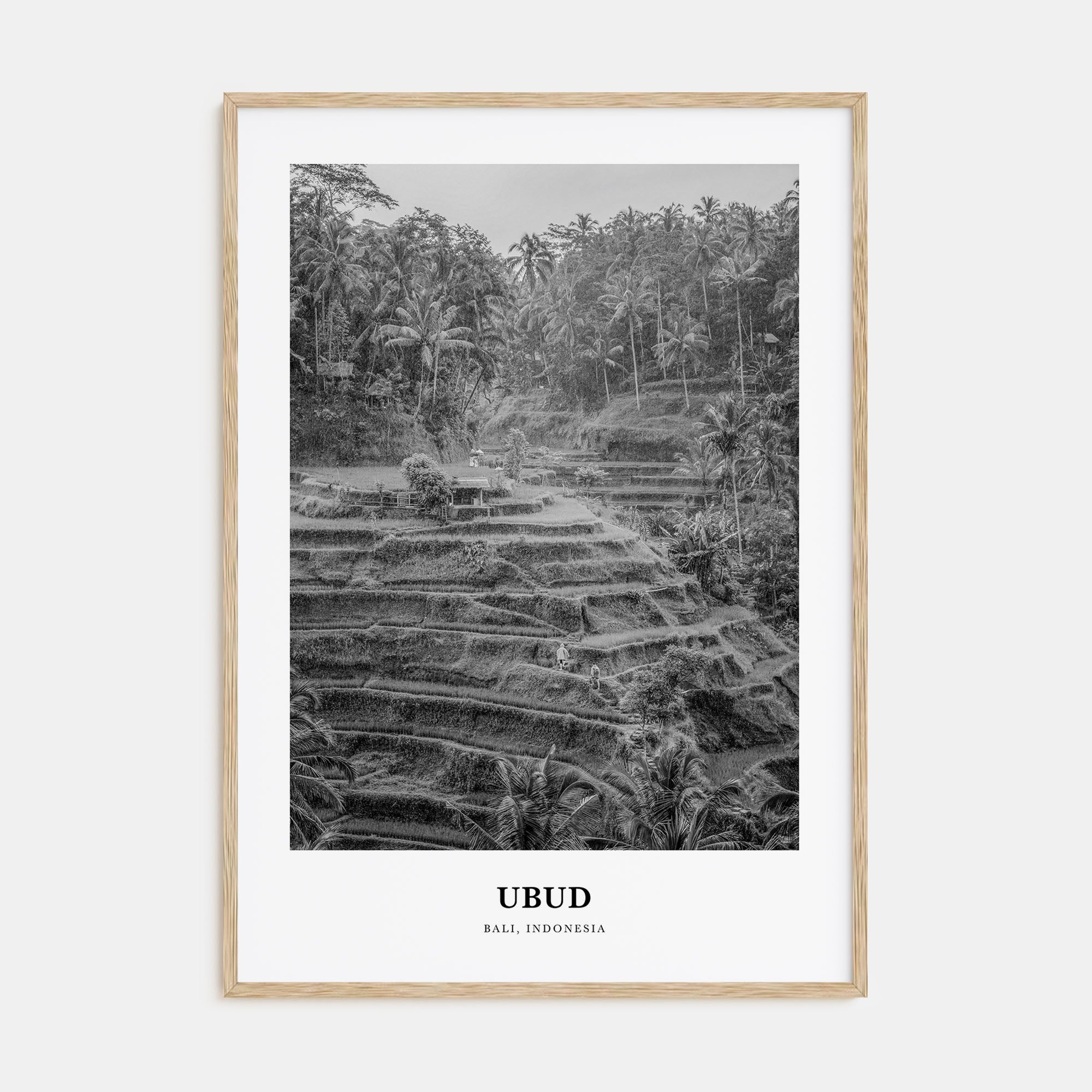 Ubud Portrait B&W Poster