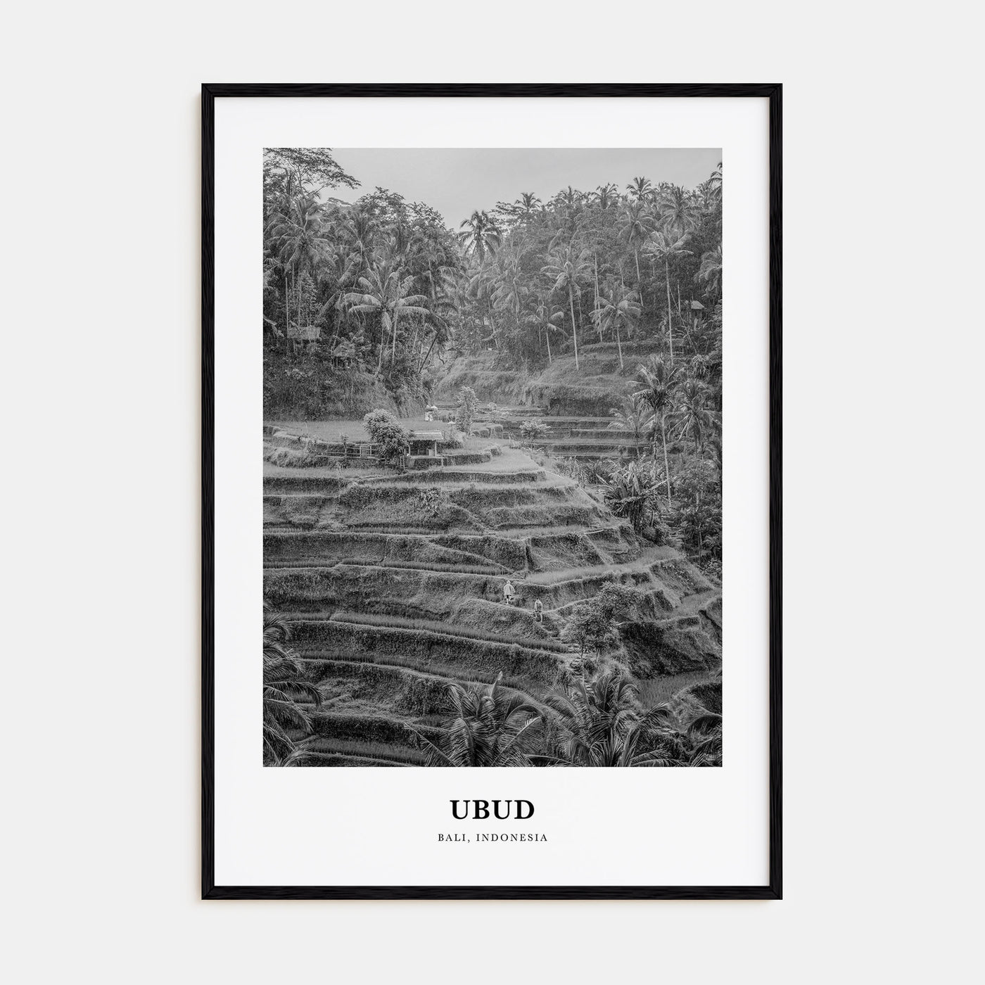 Ubud Portrait B&W Poster