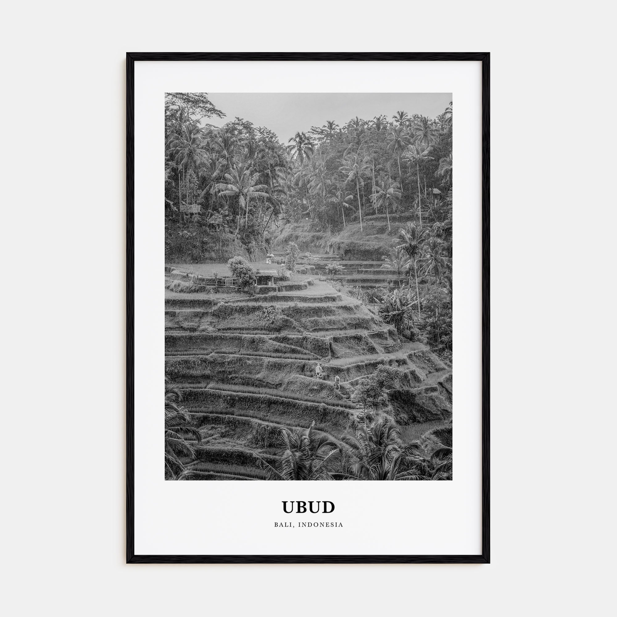 Ubud Portrait B&W Poster