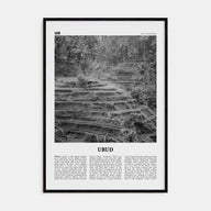 Ubud Travel B&W Poster