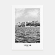 Udaipur Portrait B&W Poster
