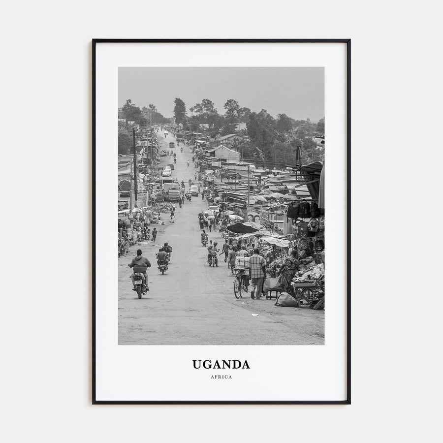 Uganda Portrait B&W Poster