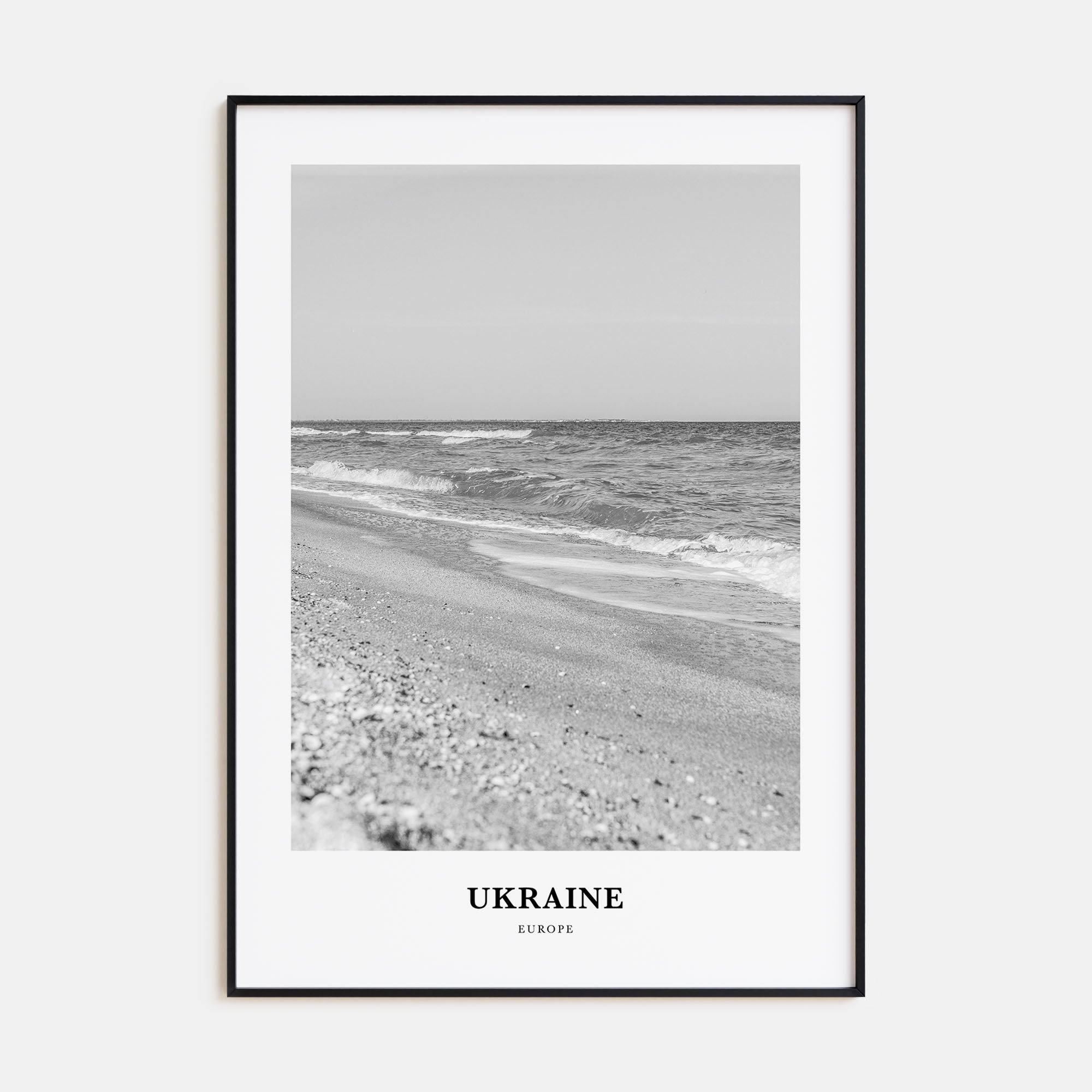 Ukraine Portrait B&W No 1 Poster