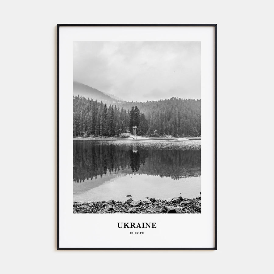 Ukraine Portrait B&W No 2 Poster