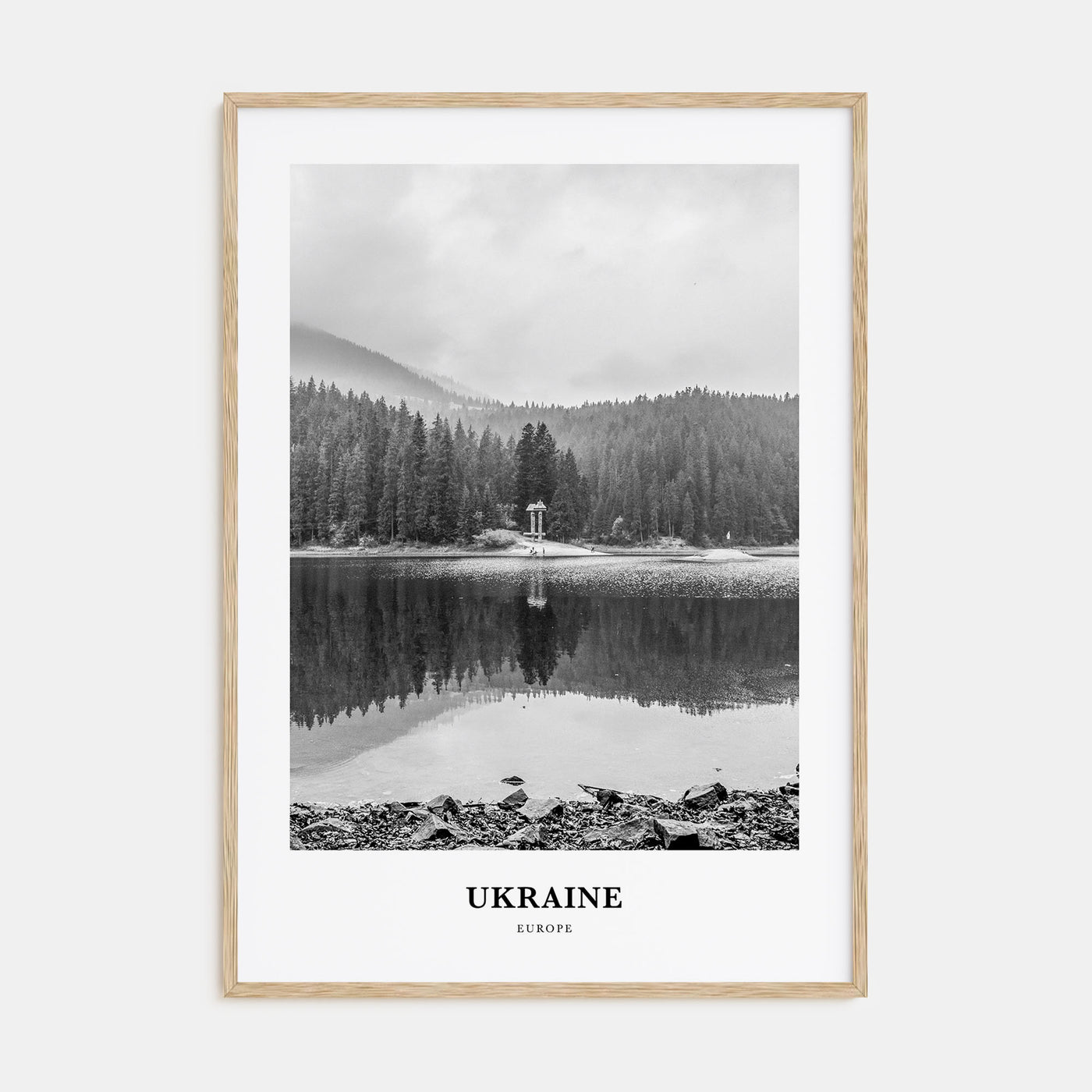 Ukraine Portrait B&W No 2 Poster