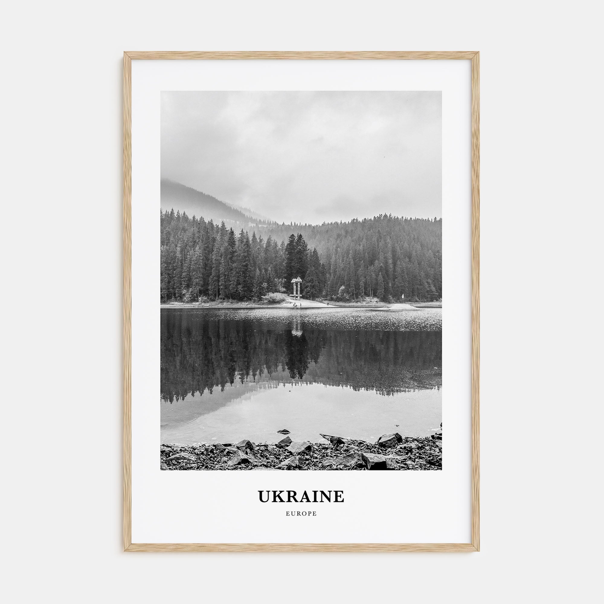 Ukraine Portrait B&W No 2 Poster